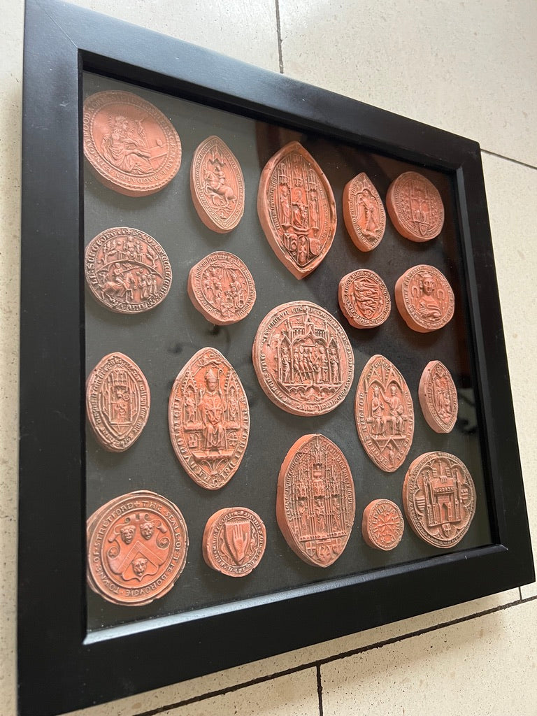 Templar And Medieval Framed Seals in Terracotta