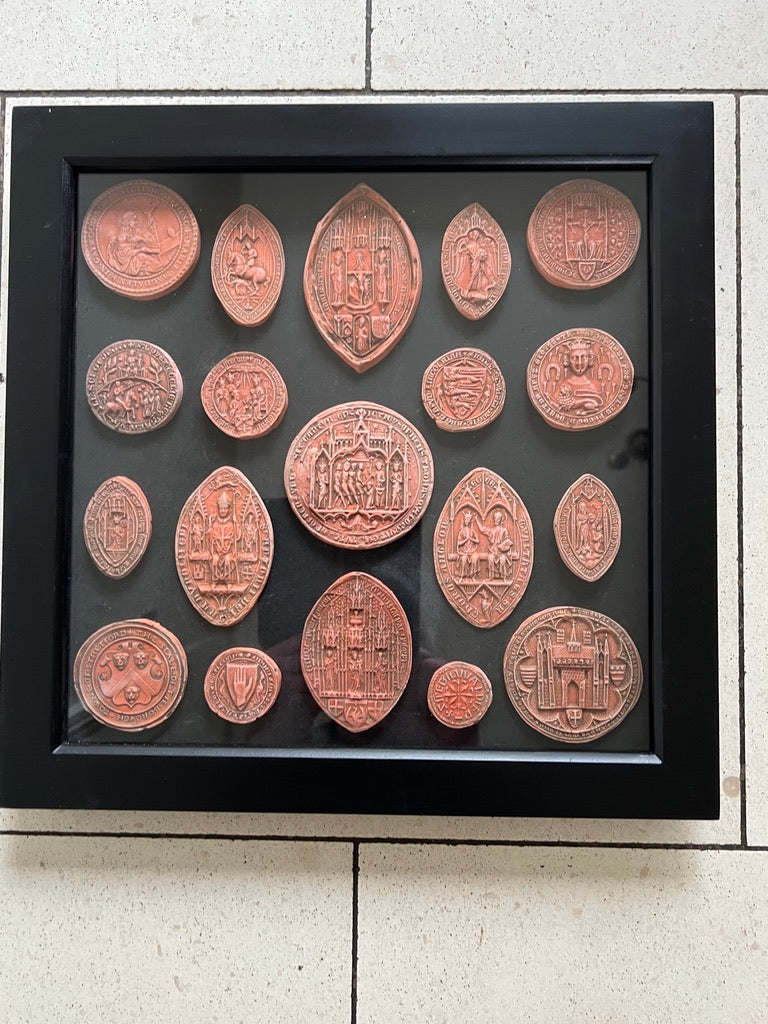 Templar And Medieval Framed Seals in Terracotta