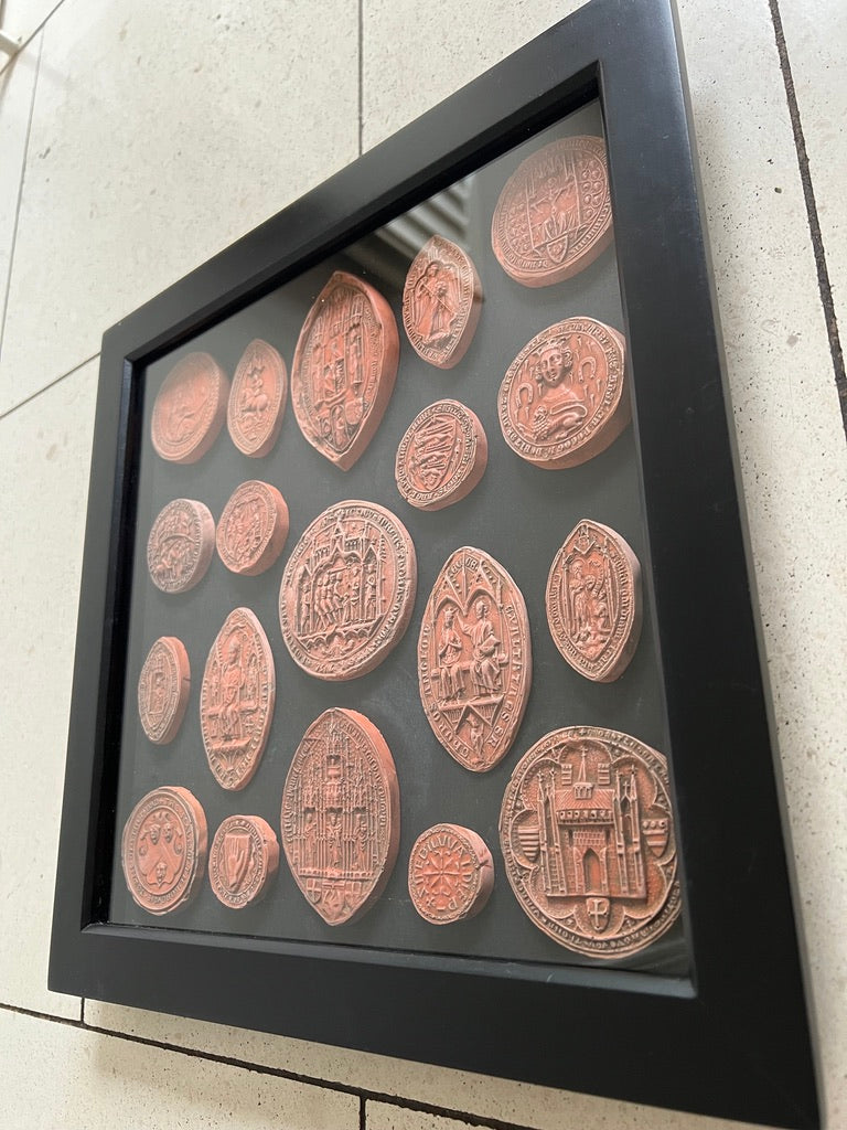 Templar And Medieval Framed Seals in Terracotta