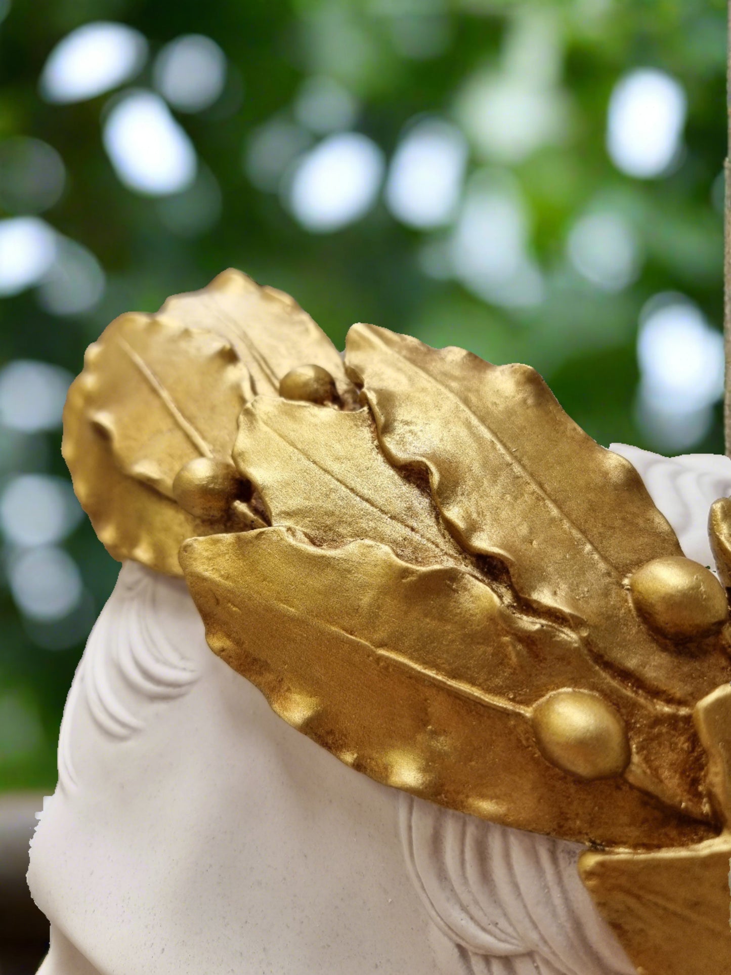 Napoleon As Caesar White With Antique Gilt Wreath.