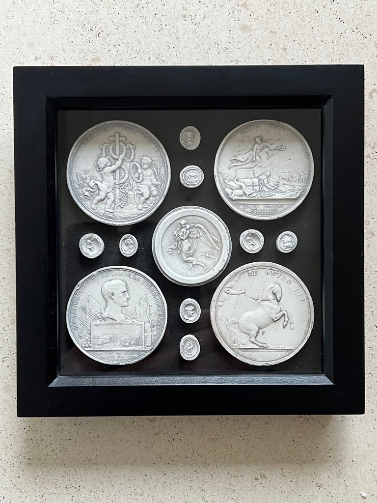 Framed Intaglios And Commemorative engravings