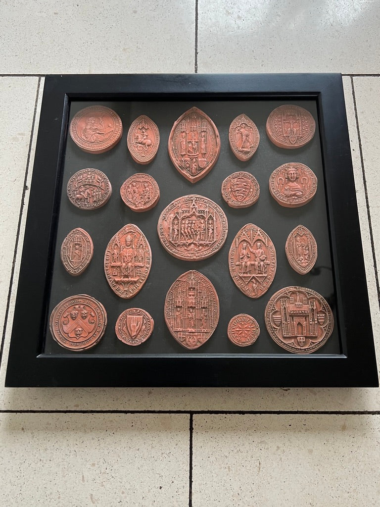 Templar And Medieval Framed Seals in Terracotta