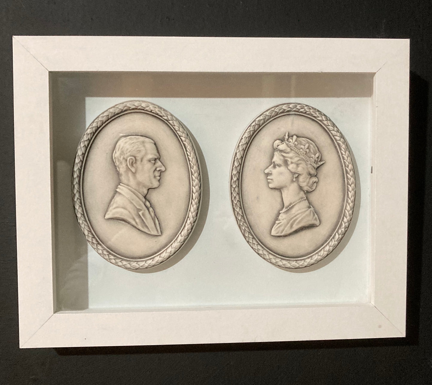 Queen Elizabeth 11 and Prince Phillip Portrait Cameo's