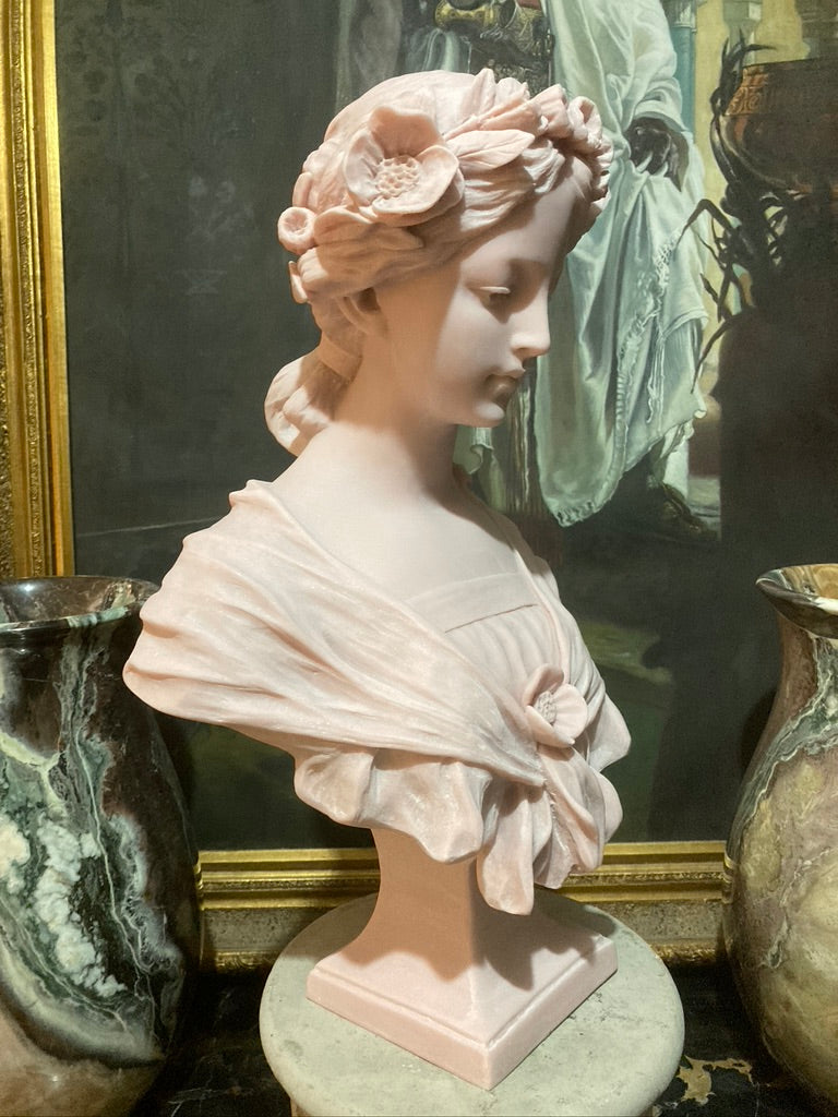 Annabel Bust In Pink Marble