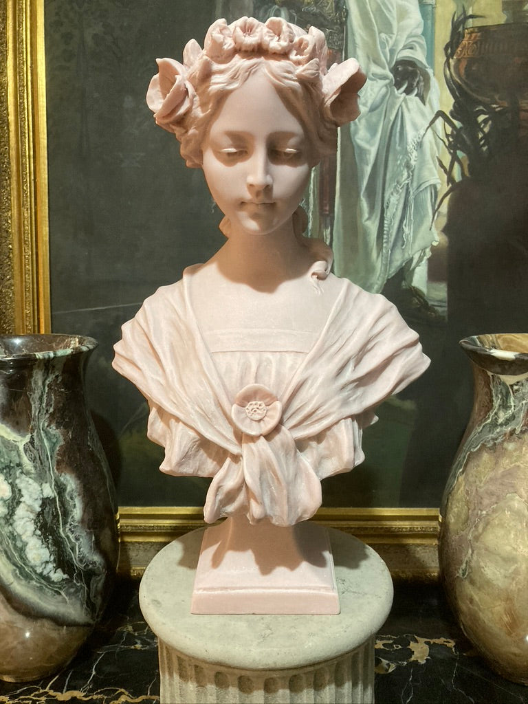 Annabel Bust In Pink Marble