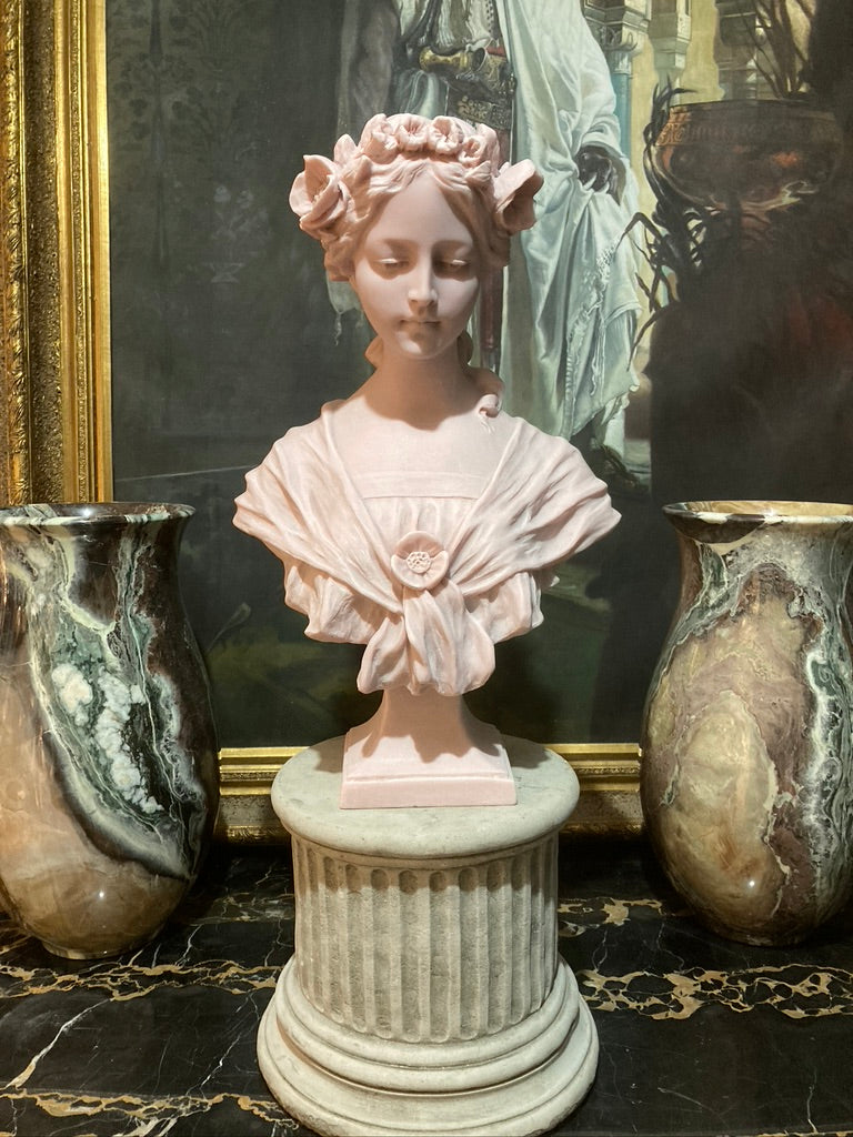 Annabel Bust In Pink Marble