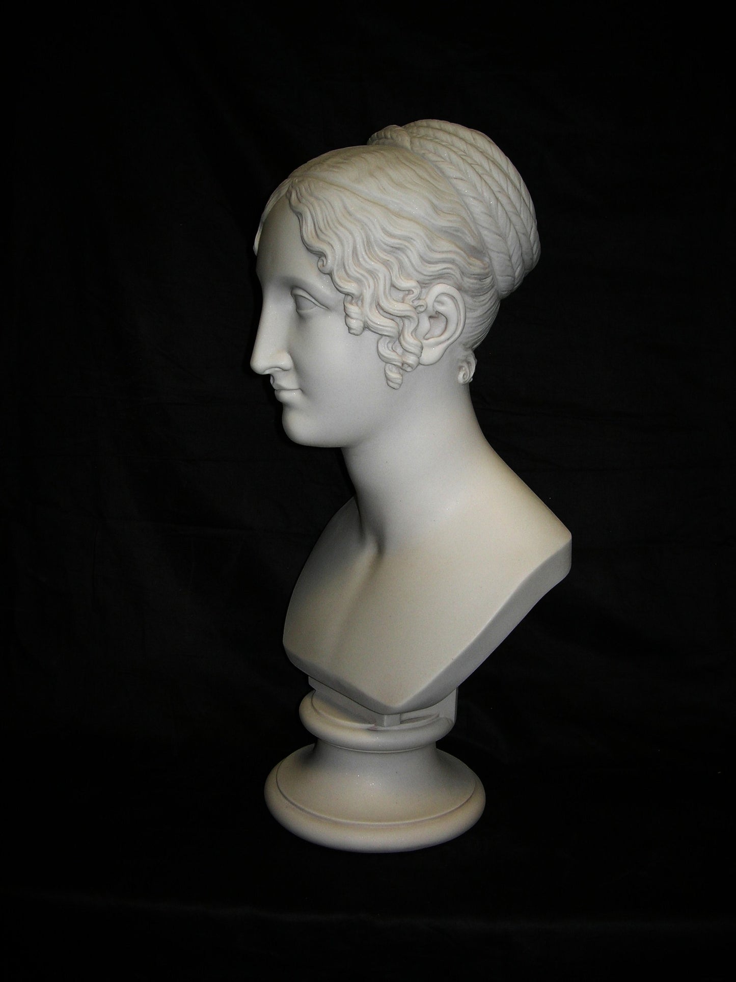 Girl With Pleated Hair Bust