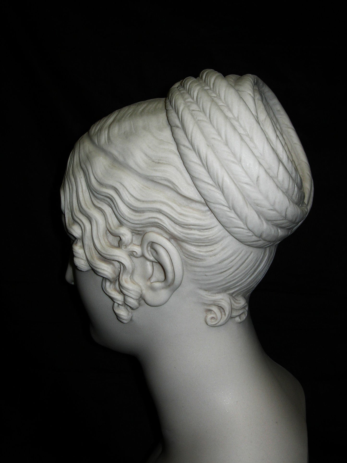 Girl With Pleated Hair Bust